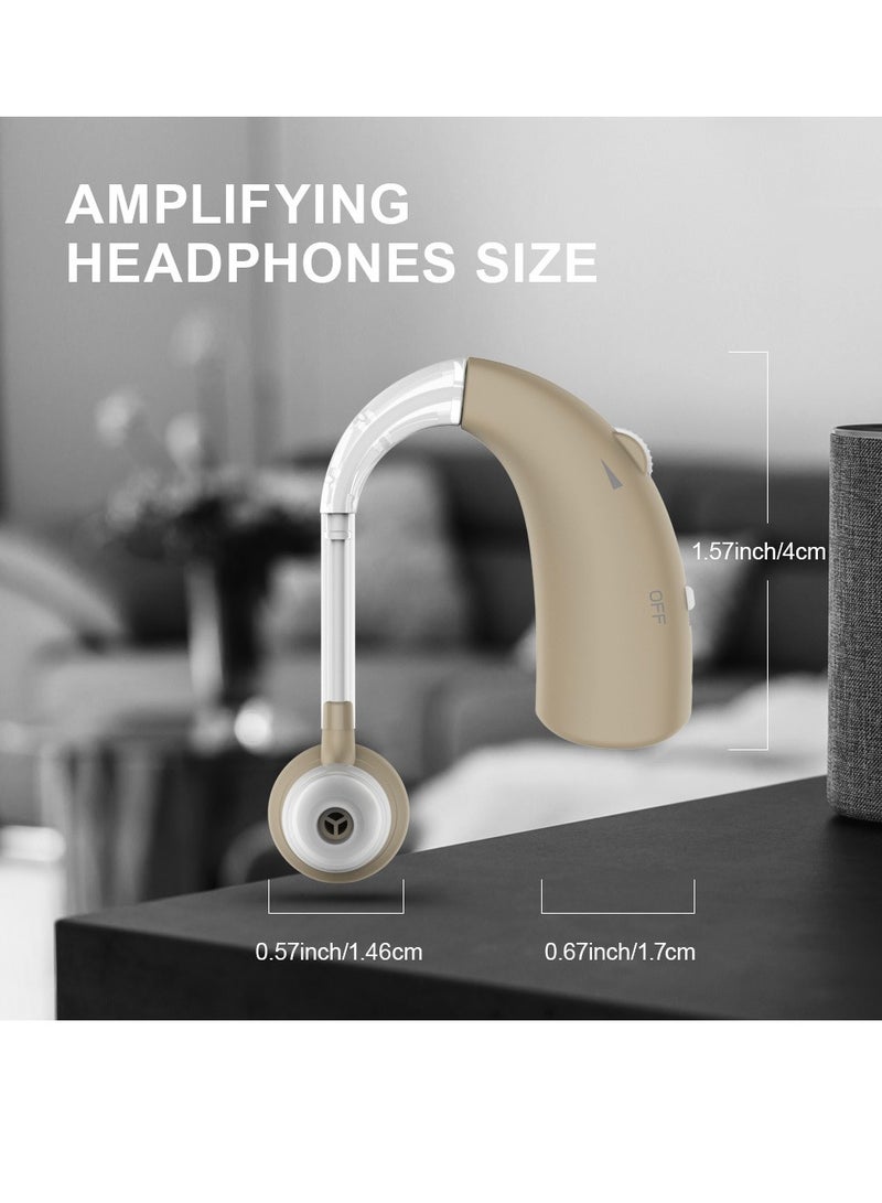 general Hearing aid amplification auxiliary listening earphones ear-hook rechargeable elderly deaf and hard of hearing - Image 3