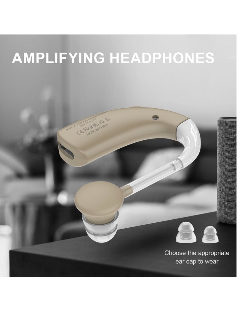 general Hearing aid amplification auxiliary listening earphones ear-hook rechargeable elderly deaf and hard of hearing - Image 5
