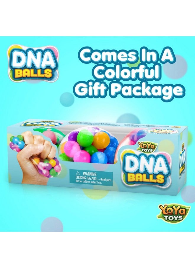 YoYa Toys Dna Balls Fidget Toy Stress Ball Colorful Soft Squishy Mental Stimulation, Clarity & Focus Tool Fun For Any Age 3 Pack  - Image 4