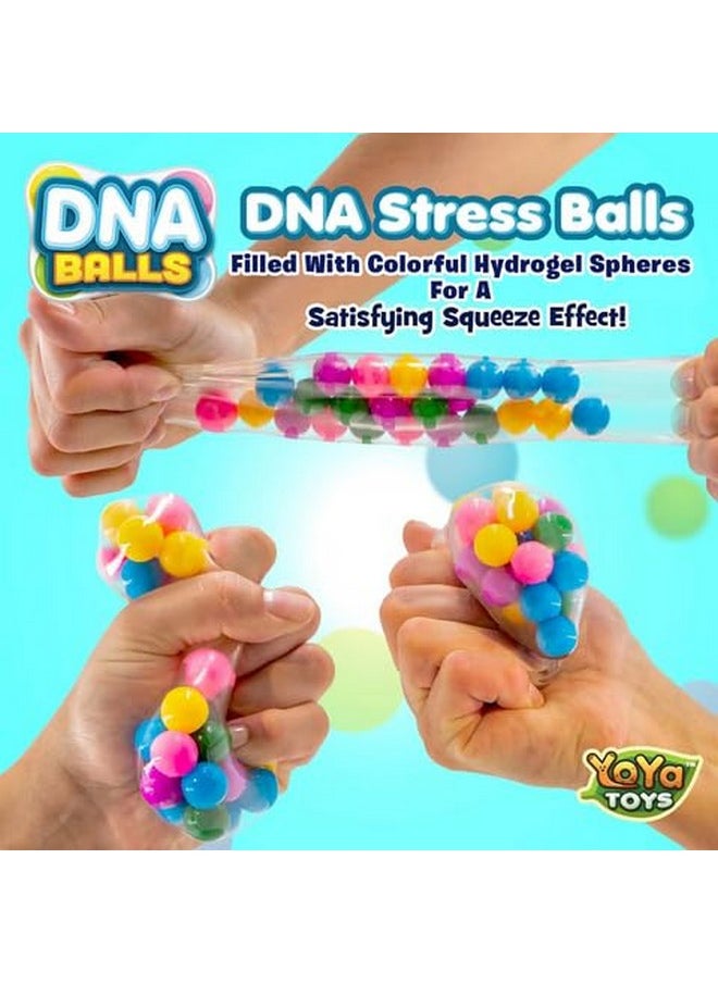 YoYa Toys Dna Balls Fidget Toy Stress Ball Colorful Soft Squishy Mental Stimulation, Clarity & Focus Tool Fun For Any Age 3 Pack  - Image 2