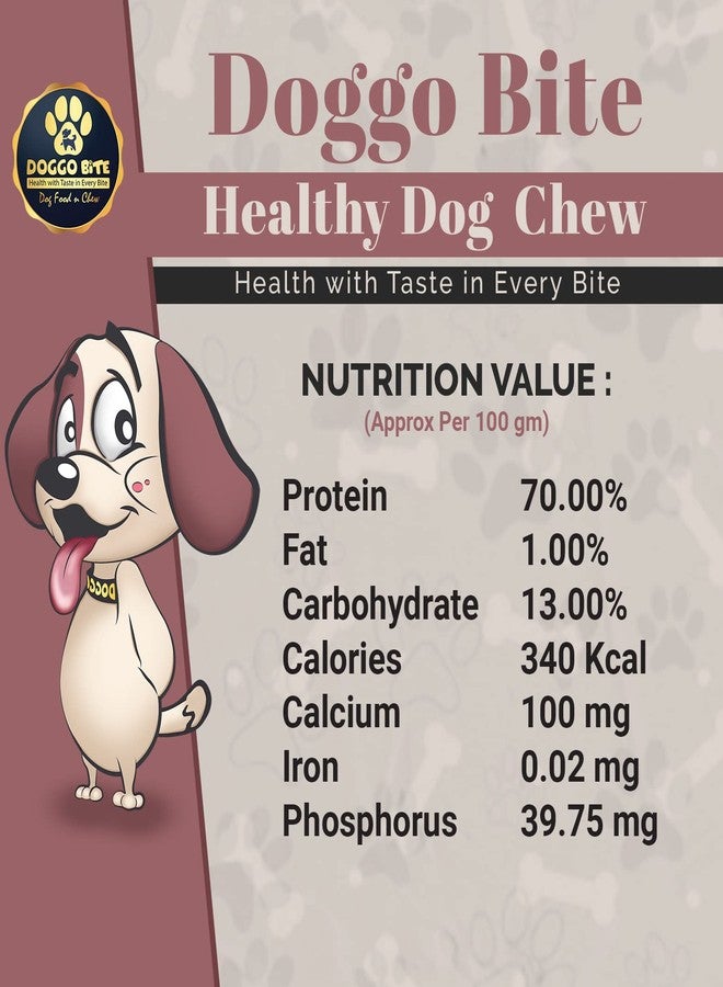 DOGGO BITE Dog Treats Pressed Chew Bone, 500gm 5 Inch (Buy 1 Get 1 Free) Rawhide for Small/Medium/Large Breeds 8-30 Kg Dogs - Total 1 Kg (Approx 12 Chews in Pack) - Image 5