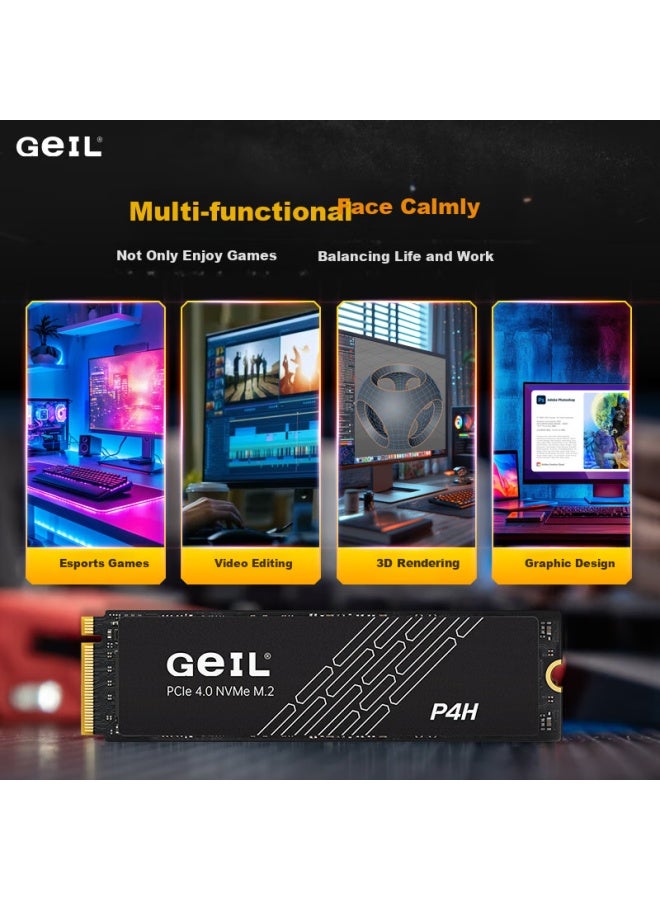 Geil Goldenfir 1tb Ssd Solid State Drive M.2 Interface Nvme Ssd Gaming High Performance Edition P4h Series - Image 5