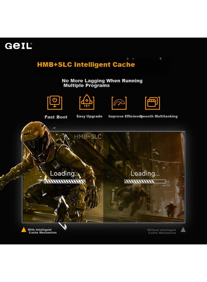 Geil Goldenfir 1tb Ssd Solid State Drive M.2 Interface Nvme Ssd Gaming High Performance Edition P4h Series - Image 3
