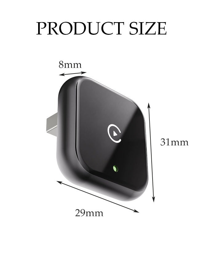 DUNISO 2 in 1 Car Wireless Streaming Box Upgraded Wireless CarPlay Adapter Mini Stable Car Streaming Device Ai Box Plug and Play Setup Converts Wired CarPlay to Wireless for Car Fit Apple Android Phones - Image 4