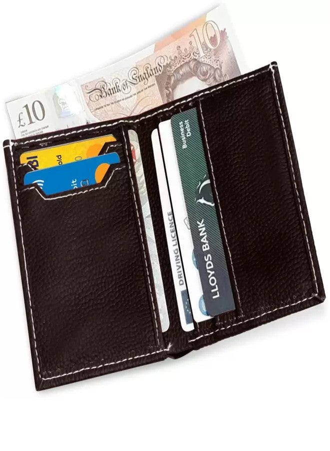 GREEN DRAGONFLY PU Leaher Coffee Brown Card Holder/Men's/Wallets Debit Card Holder - Image 2