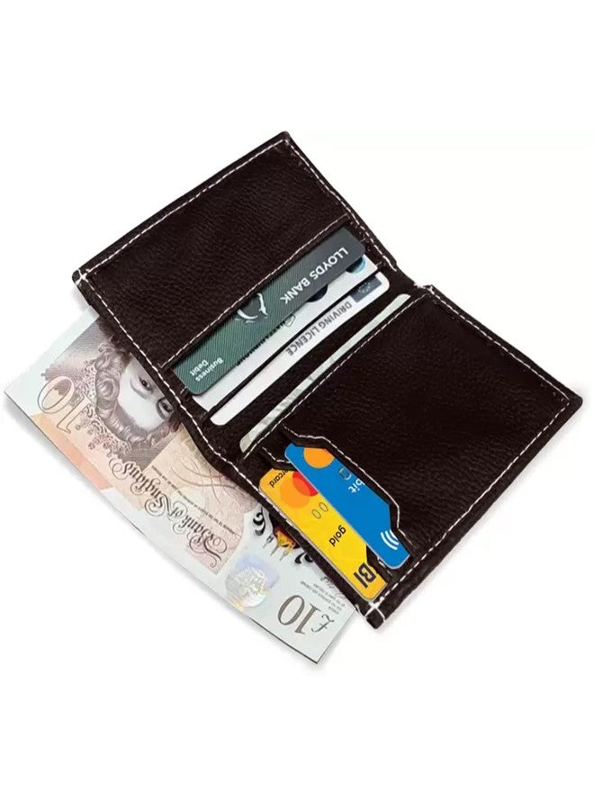 GREEN DRAGONFLY PU Leaher Coffee Brown Card Holder/Men's/Wallets Debit Card Holder - Image 5