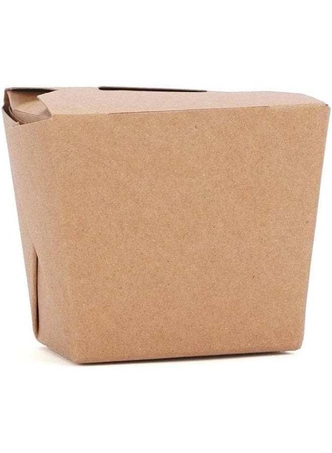 Hotpack Disposable Kraft Square Food Box, Food Storage 16 ounce, 5 Pieces - Image 4