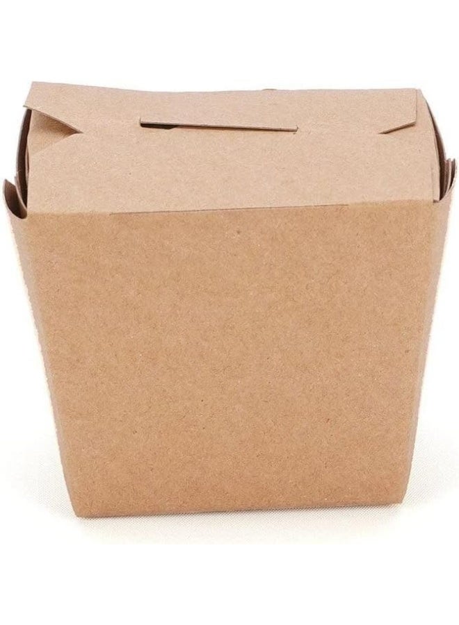 Hotpack Disposable Kraft Square Food Box, Food Storage 16 ounce, 5 Pieces - Image 2