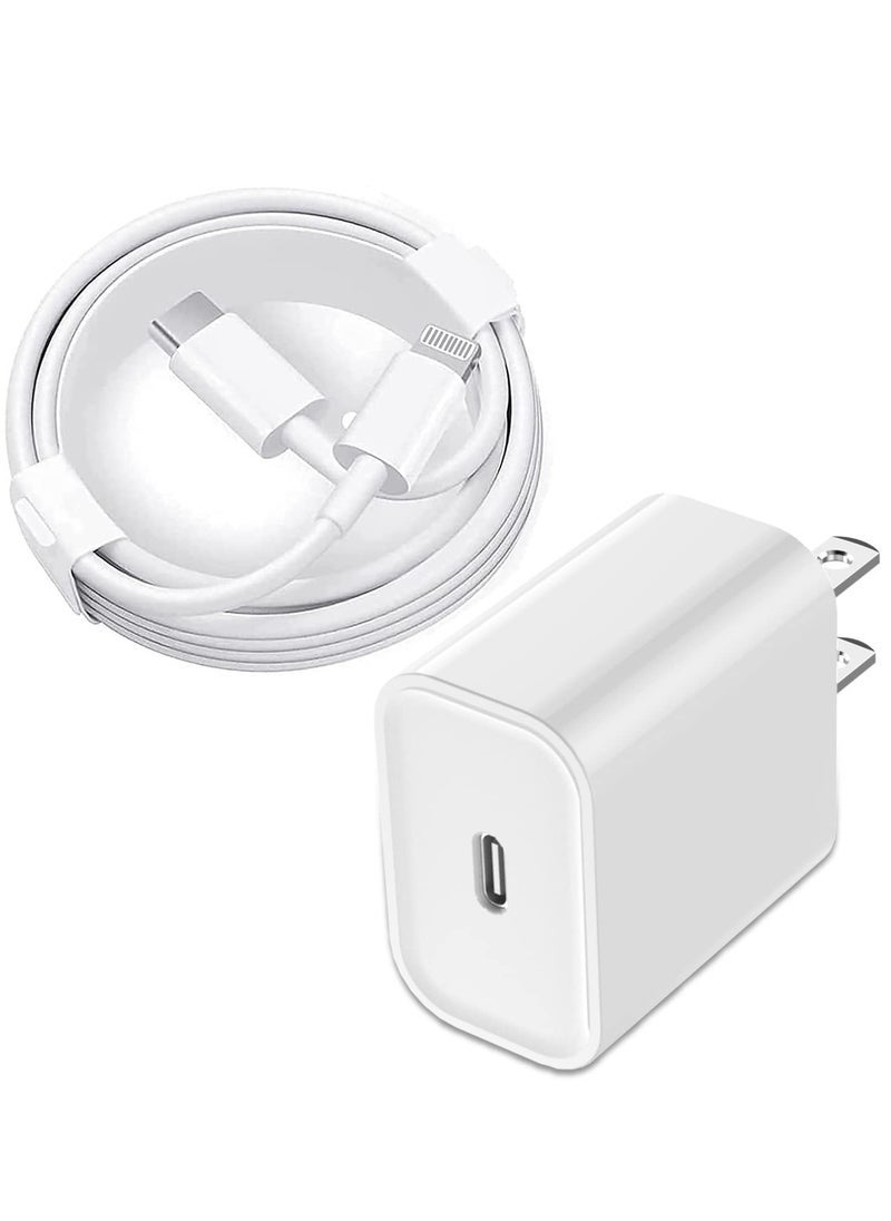 Gravity iPhone 12 13 Fast Charger,Fast iPhone Charger [Apple MFi Certified]Lightning Cable 20W Type C Charger USB C Fasting Charging Plug Adapter Compatible with iPhone13/13 Pro Max/12/12 Pro/11/XS/XR/X,iPad  - Image 1