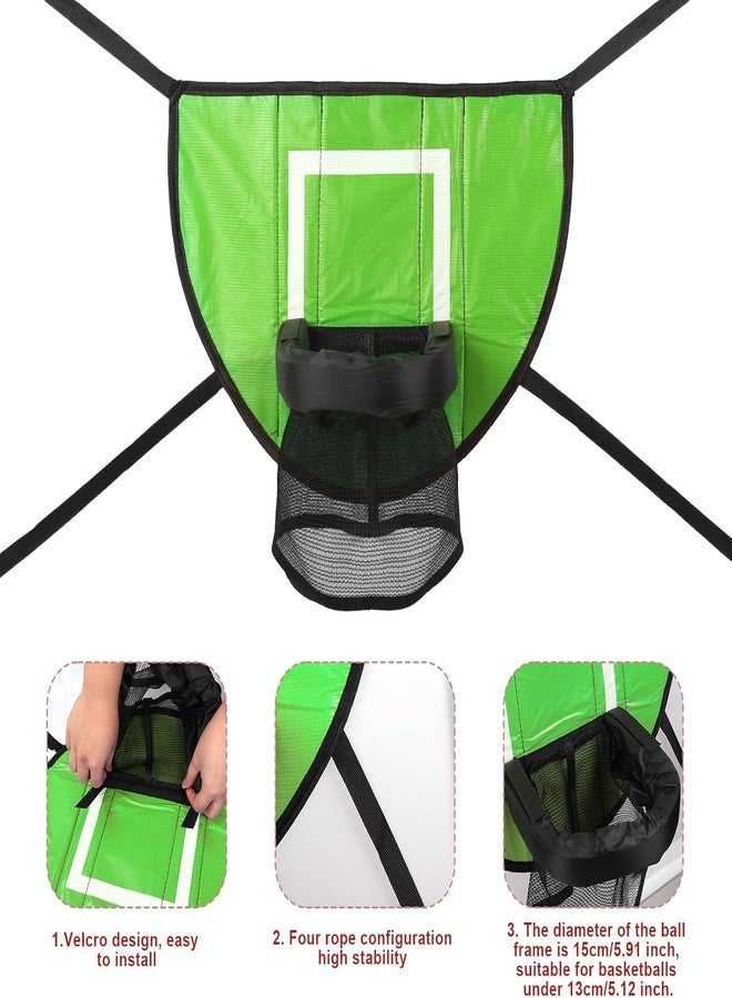 Gonoce Trampoline Accessories Kit, Basketball Hoop with 3 Mini Basketballs, 49Ft Trampoline Sprinkler, 50Ft Solar Lights with 8 Modes Fit 8Ft 10Ft 12Ft 14Ft 15Ft 16Ft Trampoline - Image 5