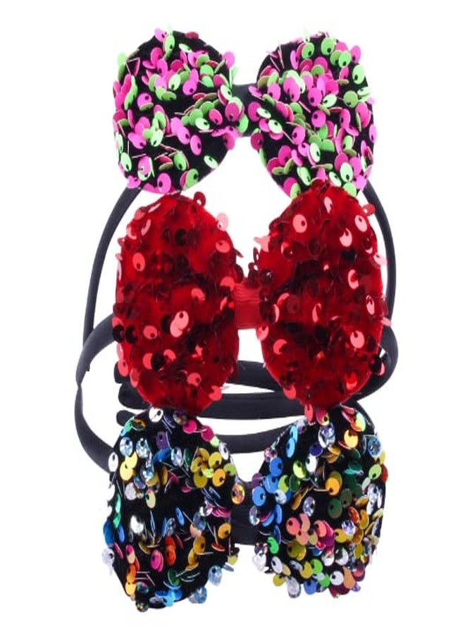 فافيلا طوق رأس فافيلا ذو أذنين مزين بالترتر قابل للعكس، أنيق ولامع، غير قابل للانزلاق، طوق شعر على شكل قطة لطيف، إكسسوارات شعر للنساء والأطفال والمراهقات (متعدد الألوان | عبوة من 6 قطع) - Image 2