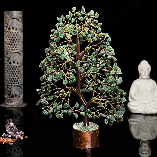 HindCraft Green Aventurine Healing Crystal Tree | Artificial Tree for Prosperity & Abundance | Feng Shui Crystal Tree for Home & Office | Thoughtful Gift for Men & Women – Housewarming, Wedding - Image 5