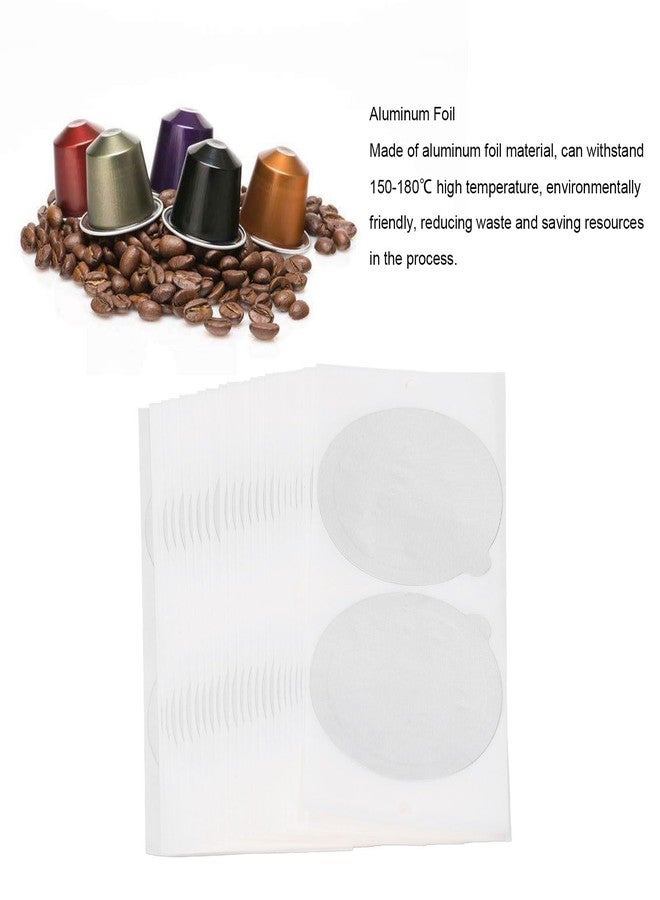 Sunicon Espresso Foils, 50pcs Aluminum Foil Seals Lid Coffee Pod Seal Lids to Reusable Capsules Refillable Pods for Original Line Machines(59mm/2.3in Diameter) - Image 4