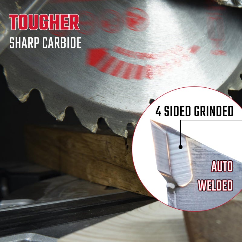 Revvstark 3 Pack 7 1/4 Circular Saw Blade 24T&40T&60T Combo  Tct Atb 24T Framing  40T Ripping & Crosscutting  60T Finish Saw Blade For Various Wood Cutting  5/8"" Arbor  Fit Dewalt Craftsman Ryobi Milwaukee - Image 5