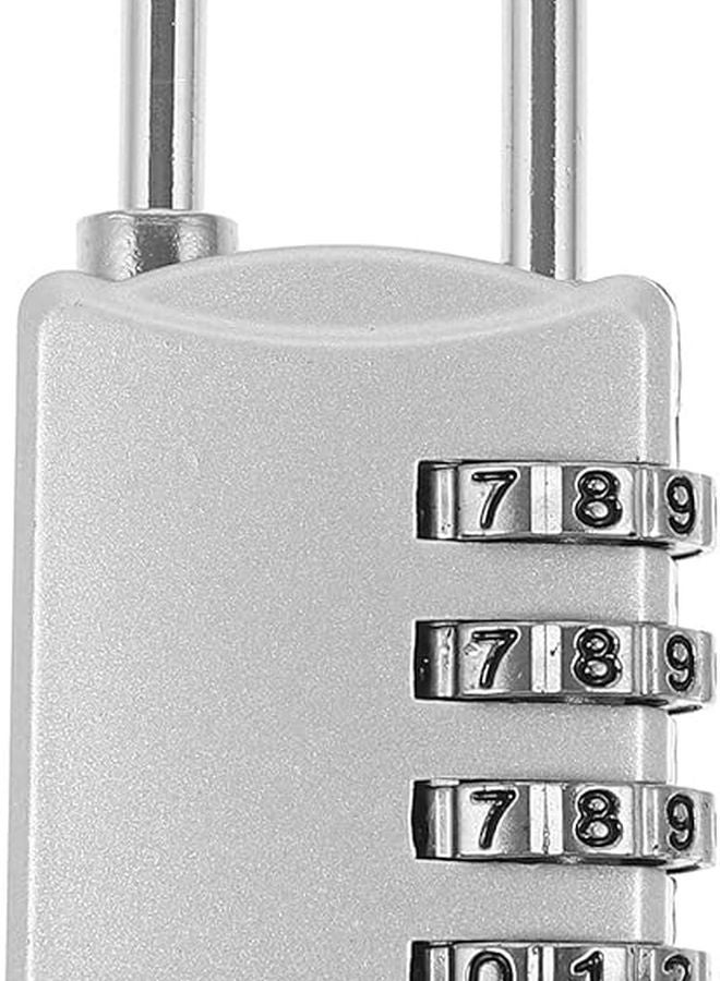 قفل مركب أسود بأزرار ملموسة للمكفوفين لخزانة الصالة الرياضية وصندوق الأدوات وقفل مقاوم للعوامل الجوية في الهواء الطلق - Image 1