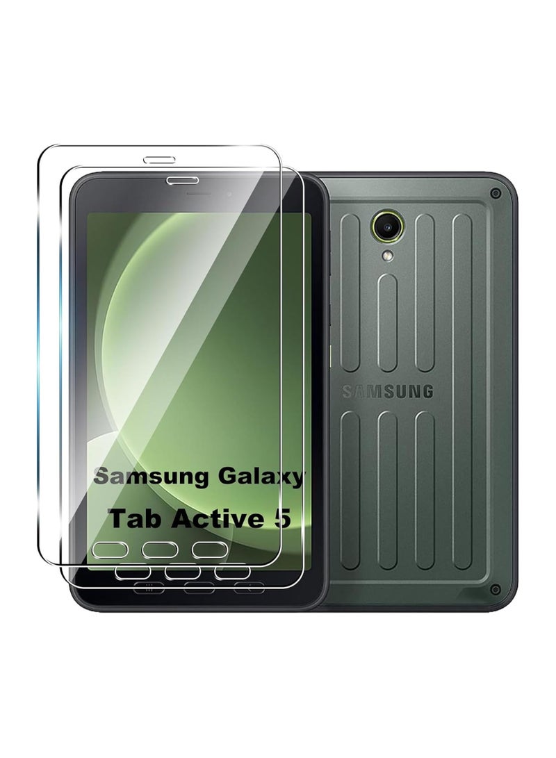 Muzz Tempered Glass For Samsung Galaxy Tab Active 5 8inch Explosion-Proof Film Screen Protector for Samsung Galaxy Tab Active 5 8" 2024 Protective Film 2 Pack - Image 1