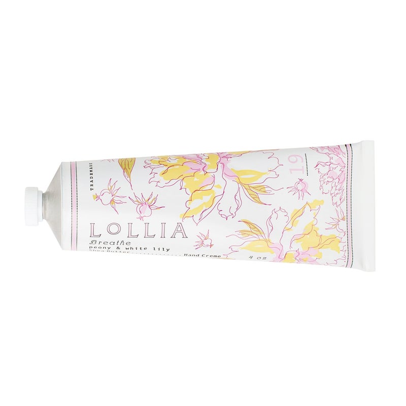 LOLLIA Handcreme 4 oz Breath Scented Hand Cream for Women Moisturizing Hand Lotion for Dry Hands Shea Butter  Cocoa Butter Quick Absorbing Lotion