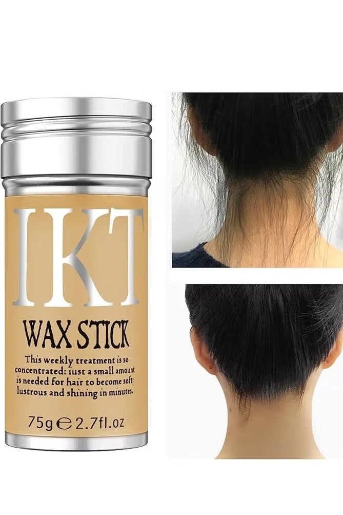اي كي تي قلم شمع للشعر قوي ويدوم طويلا، شمع تصفيف غير دهني للشعر المتطاير للحواف المتطايرة مناسب للجنسين 75 غرام - Image 1