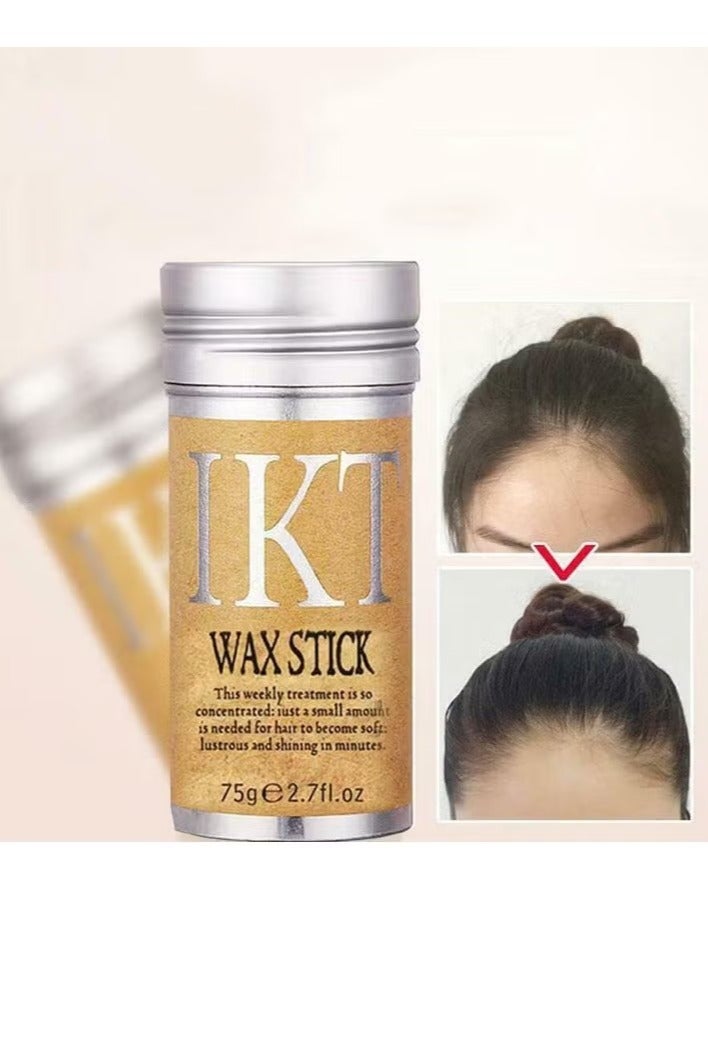 اي كي تي قلم شمع للشعر قوي ويدوم طويلا، شمع تصفيف غير دهني للشعر المتطاير للحواف المتطايرة مناسب للجنسين 75 غرام - Image 2
