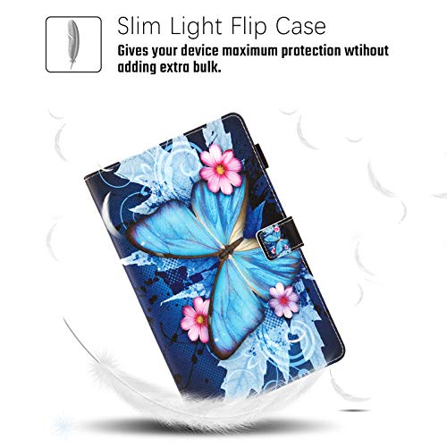 Dteck for Samsung Galaxy Tab A 10.1 Case 2019, Premium Shock Proof Stand Folio Case, Multi- Viewing Angles, Soft TPU Back Cover for Samsung Tab A 10.1" Tablet SM-T510/T515, Flower & Butterfly - Image 3