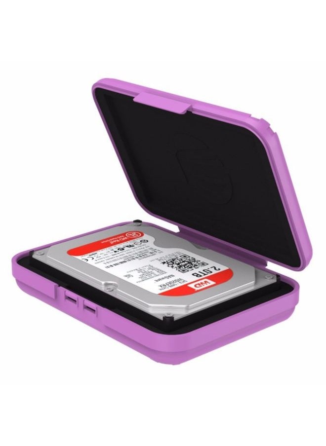 BURAQ ORICO PHX-35 3.5 inch SATA HDD Case Hard Drive Disk Protect Cover Box(Purple)  - Image 1