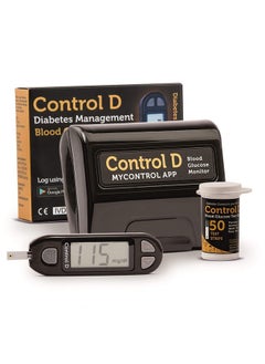 Control D Blood Glucose Monitor (Pack Of 50 Strips, Black)  - Image 1