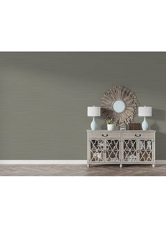 Home Gallery Dark Grey Paint Color Fabric Wallpaper Covers An Area ​​Up To 4.2Mx3M With Adhesive  And Smoothing Tool  - Image 1