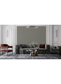 Home Gallery Dark Grey Paint Color Fabric Wallpaper Covers An Area ​​Up To 4.2Mx3M With Adhesive  And Smoothing Tool  - Image 3