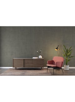 Home Gallery Dark Grey Paint Color Fabric Wallpaper Covers An Area ​​Up To 4.2Mx3M With Adhesive  And Smoothing Tool  - Image 4