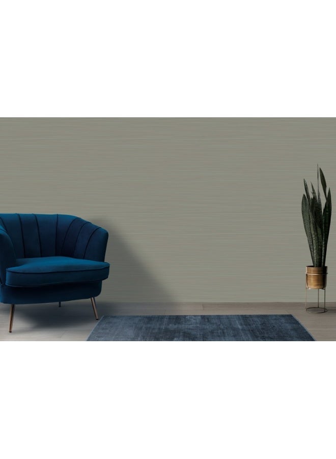 Home Gallery Dark Grey Paint Color Fabric Wallpaper Covers An Area ​​Up To 4.2Mx3M With Adhesive  And Smoothing Tool - Image 2