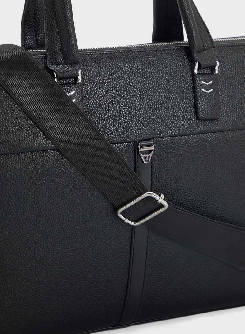 Robert Wood Grain Texture Office Laptop Bag