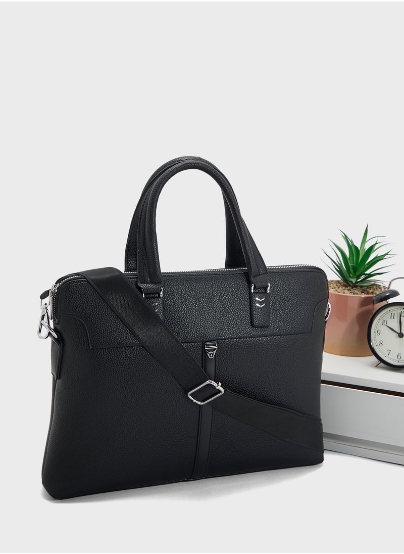Robert Wood Grain Texture Office Laptop Bag  - Image 1