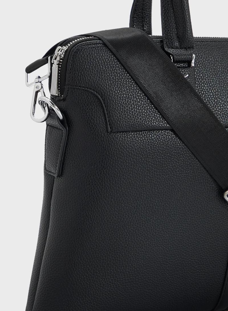 Robert Wood Grain Texture Office Laptop Bag