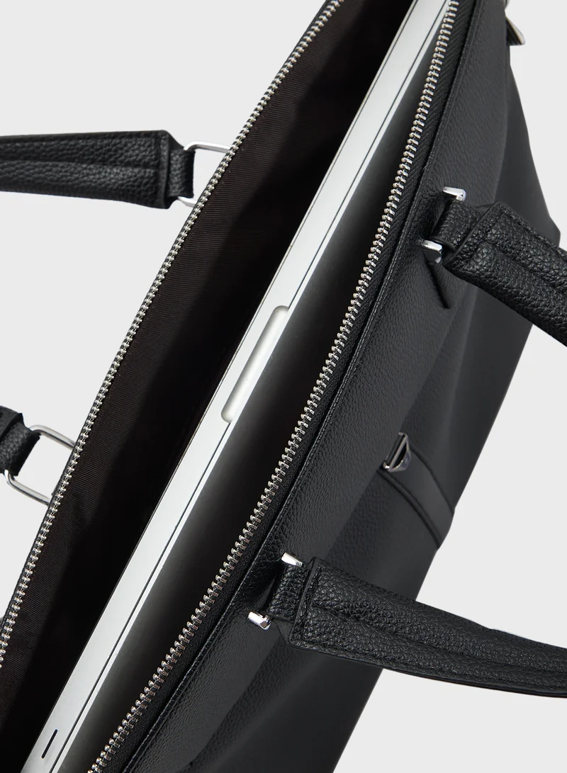 Robert Wood Grain Texture Office Laptop Bag