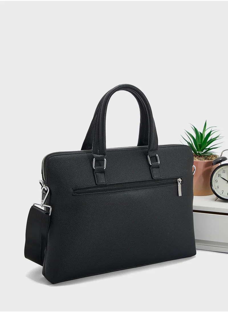 روبرت وود Grain Texture Office Laptop Bag