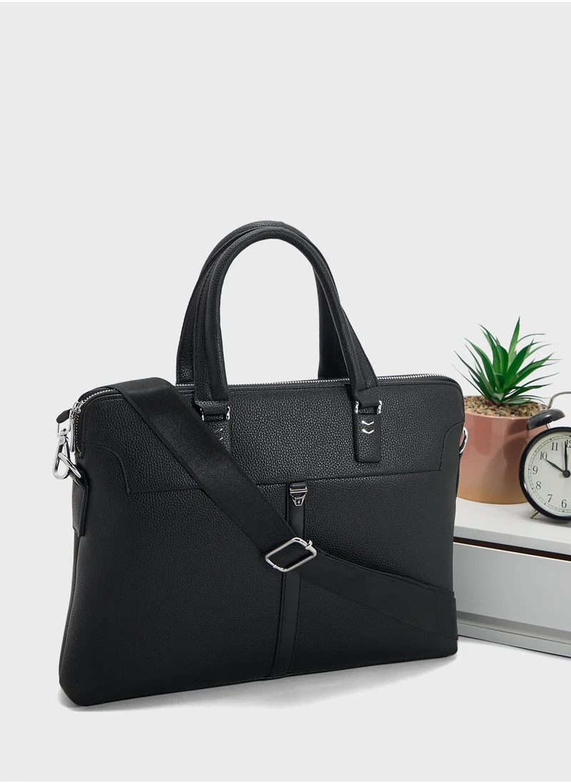 روبرت وود Grain Texture Office Laptop Bag