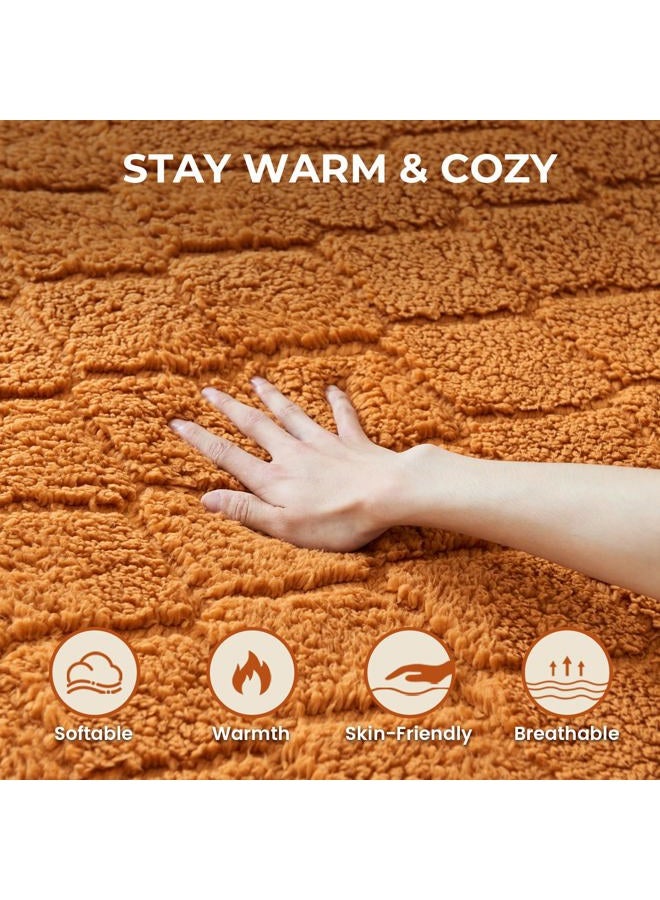 HelaSnug Electric Heated Mattress Pad King Size Heating Mattress Pad Dual Control 78x80IN Sherpa Warm Winter Deep Pocket 6 Heat Settings 1-9-Hour Timer Auto-Off Machine Washable Mocha Mousse New Launch - Image 5