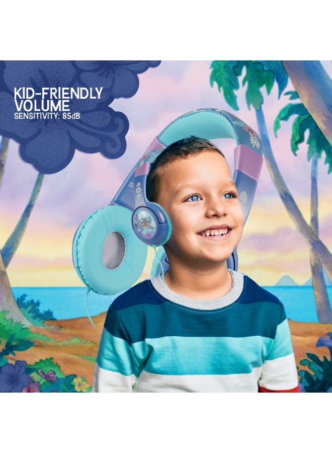 SMD Disney Stitch Padded Auxiliary Headphones | Wired kids headphones with Stitch design, padded ear cushions, aux cable connectivity, and adjustable headband for comfortable use - Image 5