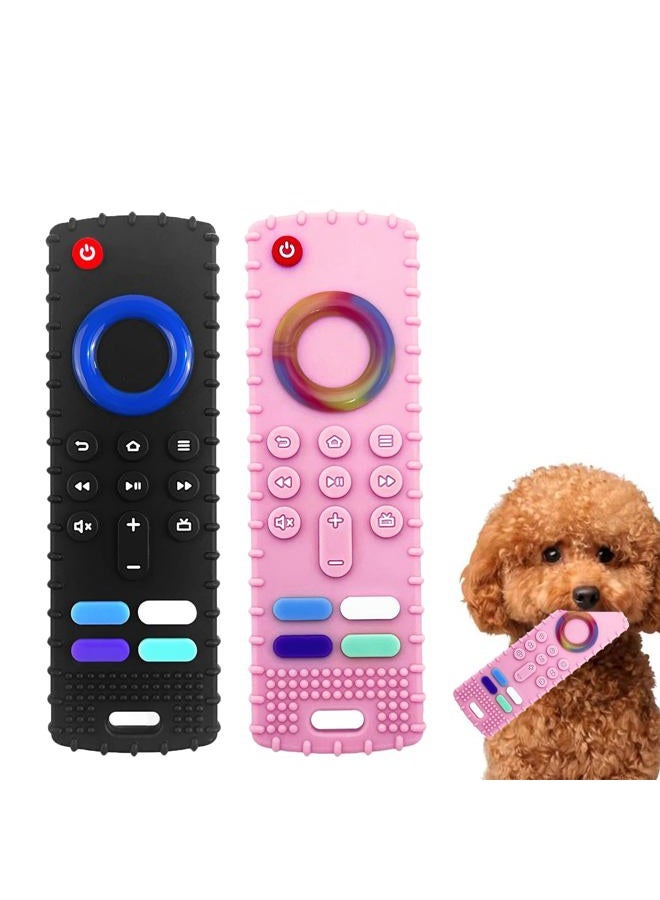 Intatikoo Puppy Toys for Teething, Remote Control Teether for Small Dogs,Puppy Teething Toy for Boredom & Stimulation,BPA-Free - Image 1