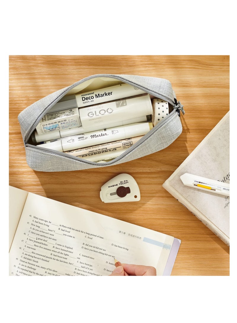 Loquat Small Pencil Case Grey - Image 5