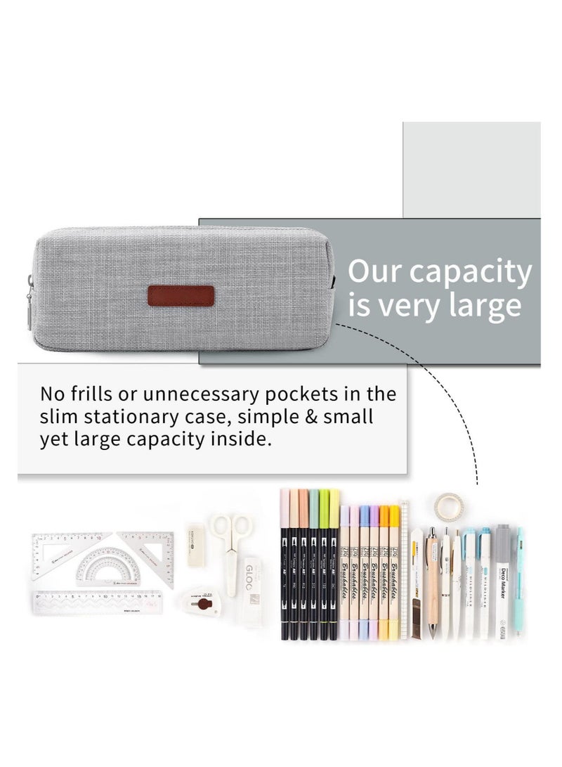 Loquat Small Pencil Case Grey - Image 2