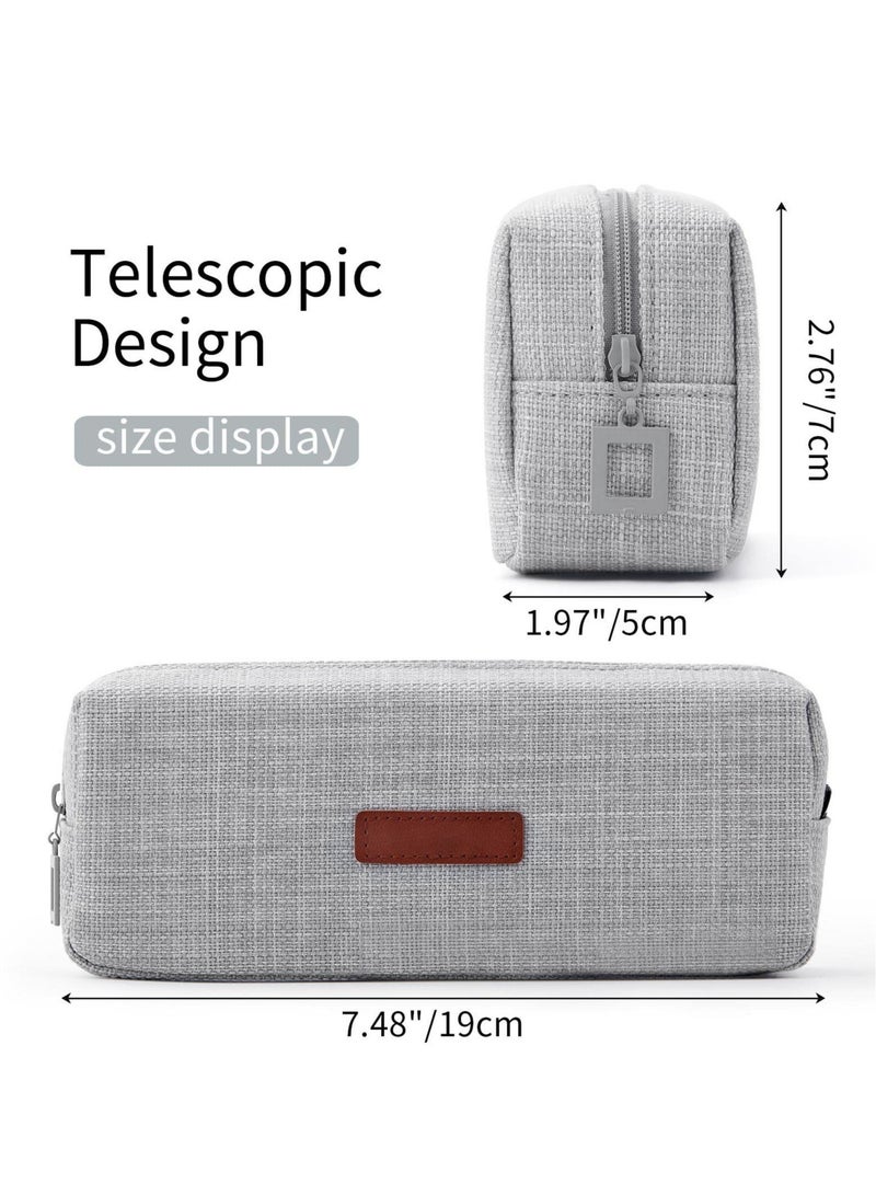 Loquat Small Pencil Case Grey - Image 4