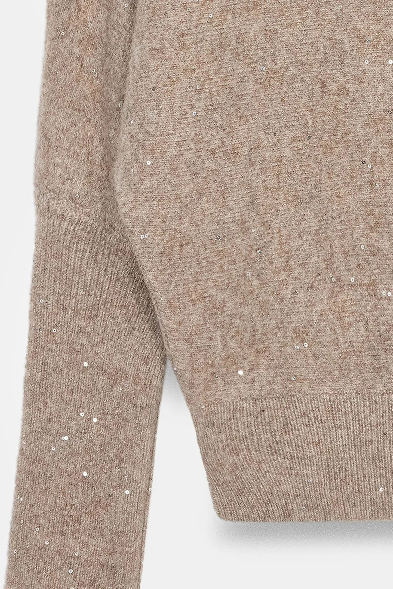 Dilvin Mocha Brown DILVIN Women's Knit Sweater for Women | Best Price UAE