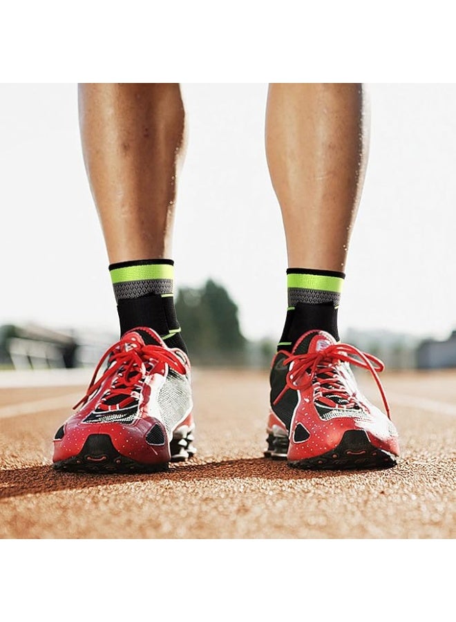 Elastic Compression Ankle Brace Set of 2 - Adjustable Ligament Support Socks for Injury Recovery & Joint Pain Relief - Breathable Arch Support & Foot Stabilizer Wrap for Sports and Daily Use - Image 2