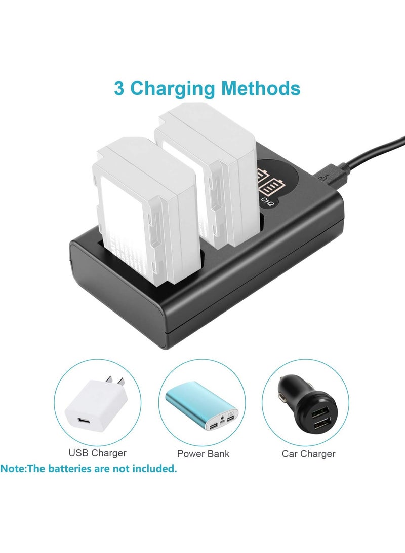 Neewer Dual USB Battery Charger for Sony NP FZ100 Compatible with Sony ZV E1 FX3 FX30 A1 A9 II A7R V A7S III A7 IV A7C A6600 Cameras LCD Display Fast Charging - Image 4