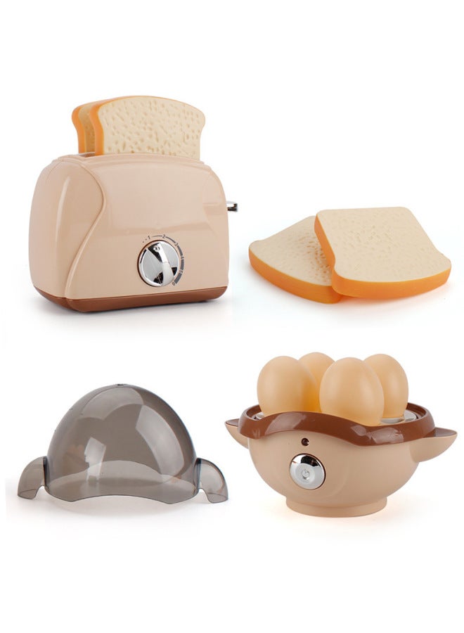 سلسلة مطبخ محاكاة للأطفال، مجموعة أجهزة منزلية كبيرة، موزع مياه، عصارة، لعب الحياة المنزلية، ألعاب كهربائية منزلية - اللون: ZQ1006A، جهاز بخار البيض 477.5G - Image 4