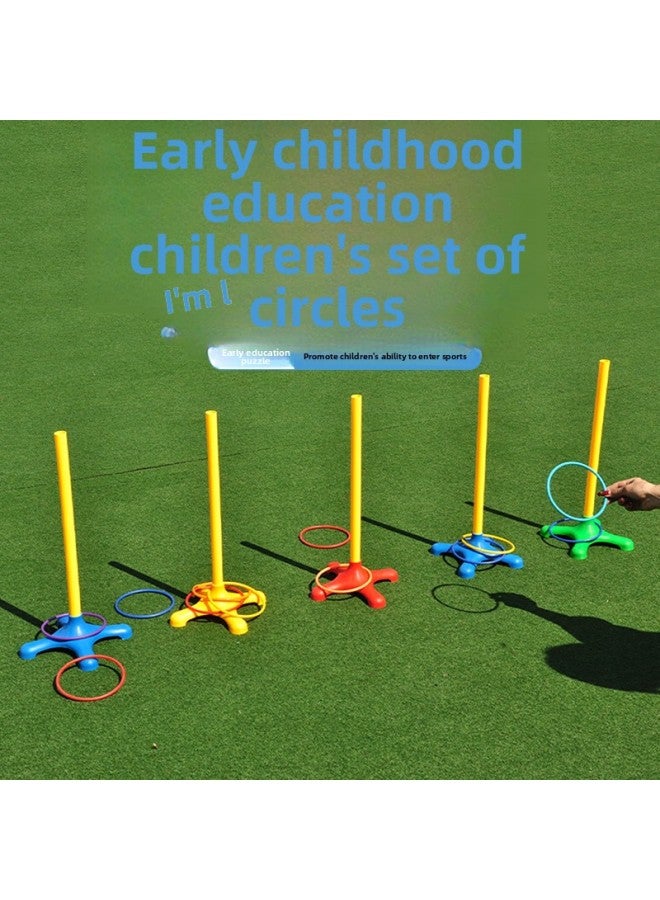 Kindergarten Outdoor Sports Equipment Children's Outdoor Sports Equipment Ring Toys Stacking Loop Ring-Color:6 Loops For 24 Loops  - Image 3