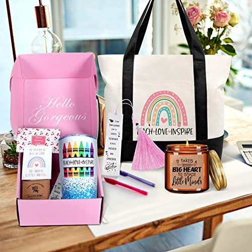 AYGE Teacher Appreciation Gifts, Best Teachers Gift for Women, Teacher Christmas Gifts, Unique Funny Thank You/Retirement/Christmas/Birthday Baskets Present for Teachers - Image 2