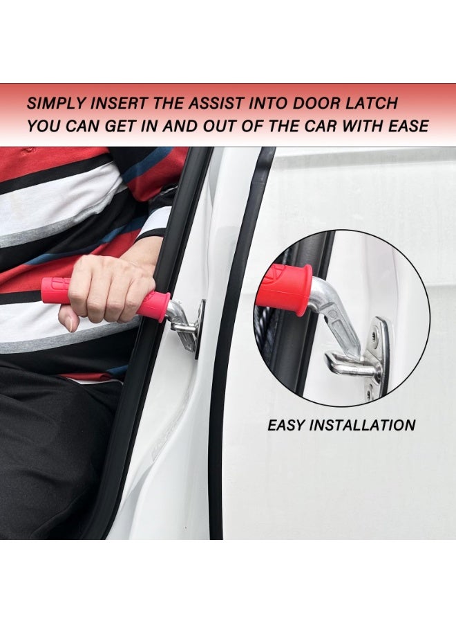 Halamodo 2 Pack Car Handle Assist for Elderly - Vehicle Support Handle - Auto Grab Bar Cane Support Aid - For All Vehicles - Portable Assistive Device for Seniors, Handicapped - Best Gifts For Elderly - Image 4