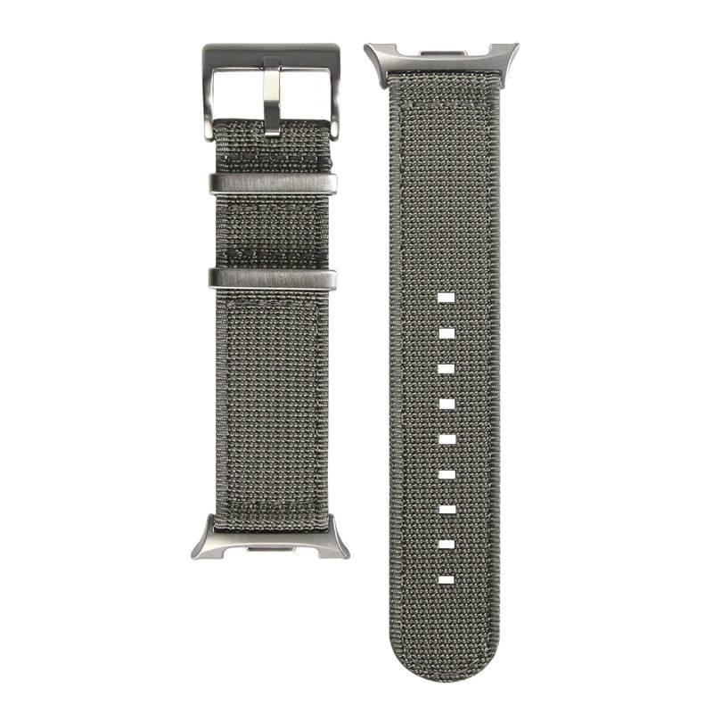 LL Gray Nylon Loop Strap Smartwatch Band Compatible with Samsung Galaxy Watch 8 with Adjustable Fit Replacement Strap for Daily Wear - Image 1
